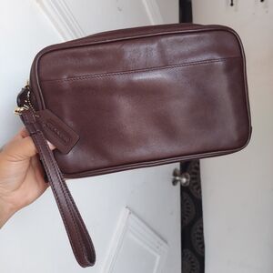 Vintage Coach Mahogany Men's Travel Clutch 5330 🤎🤎 RARE